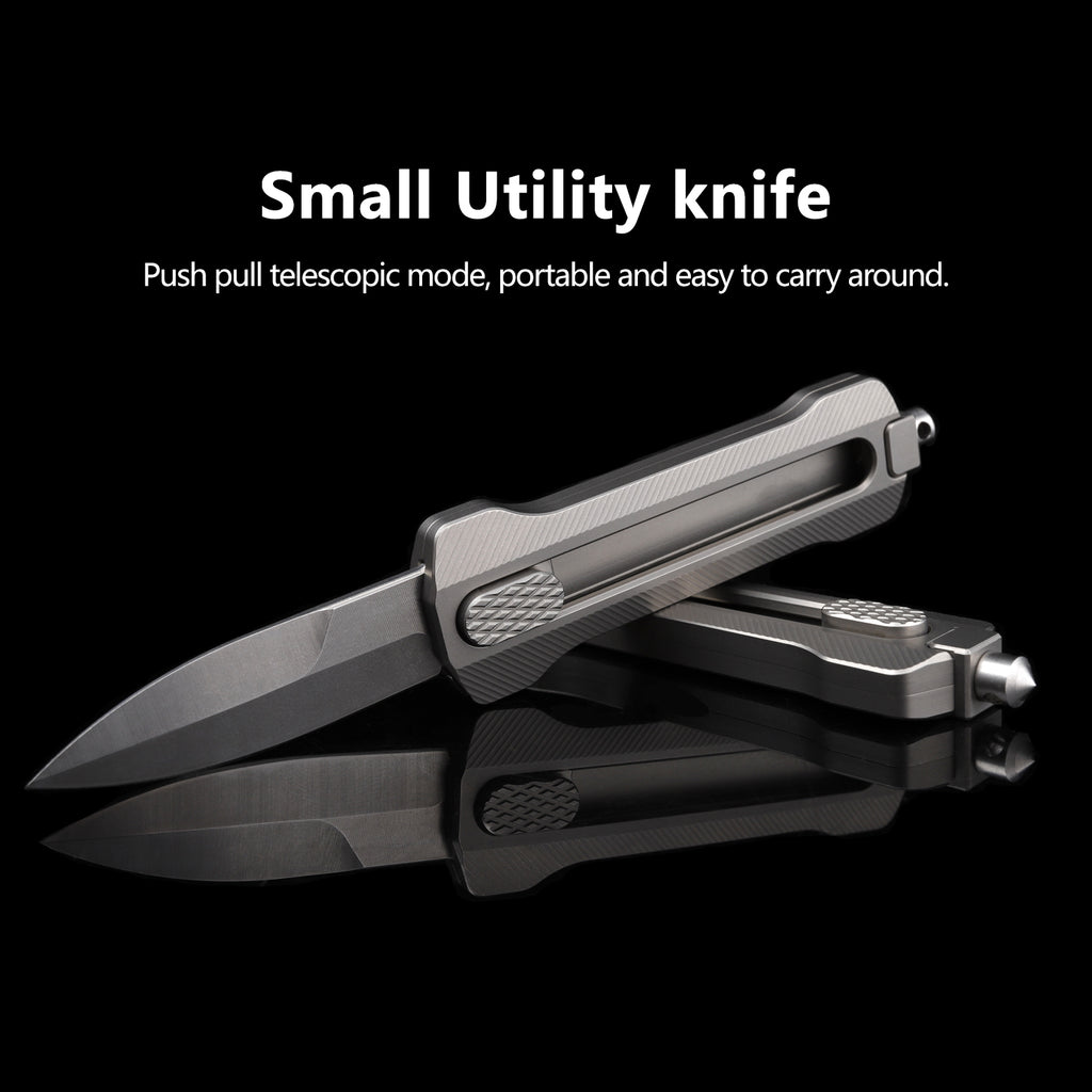 TGQ26 Titanium Gray D2 Steel Pocket Utility Cutter
