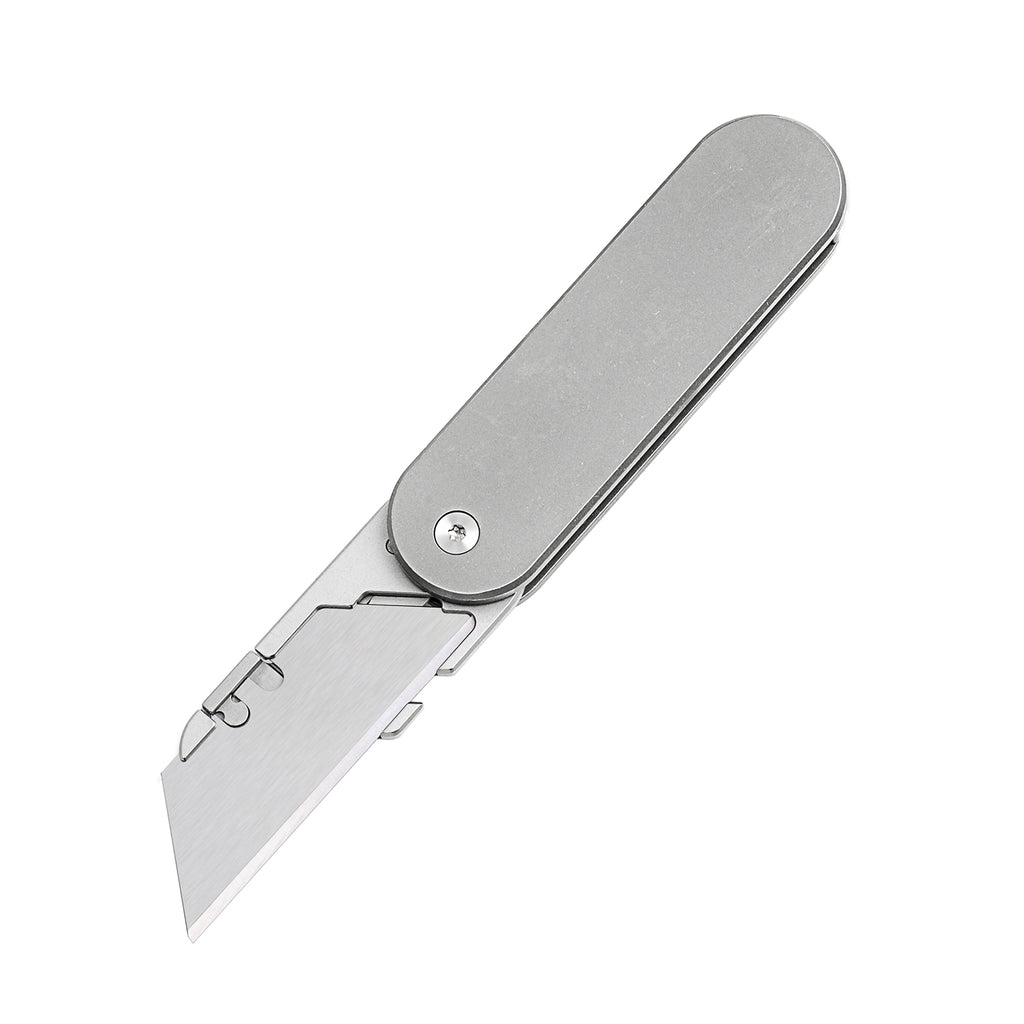 TGQ40 Titanium Stonewash Pocket Folding Utility Cutter