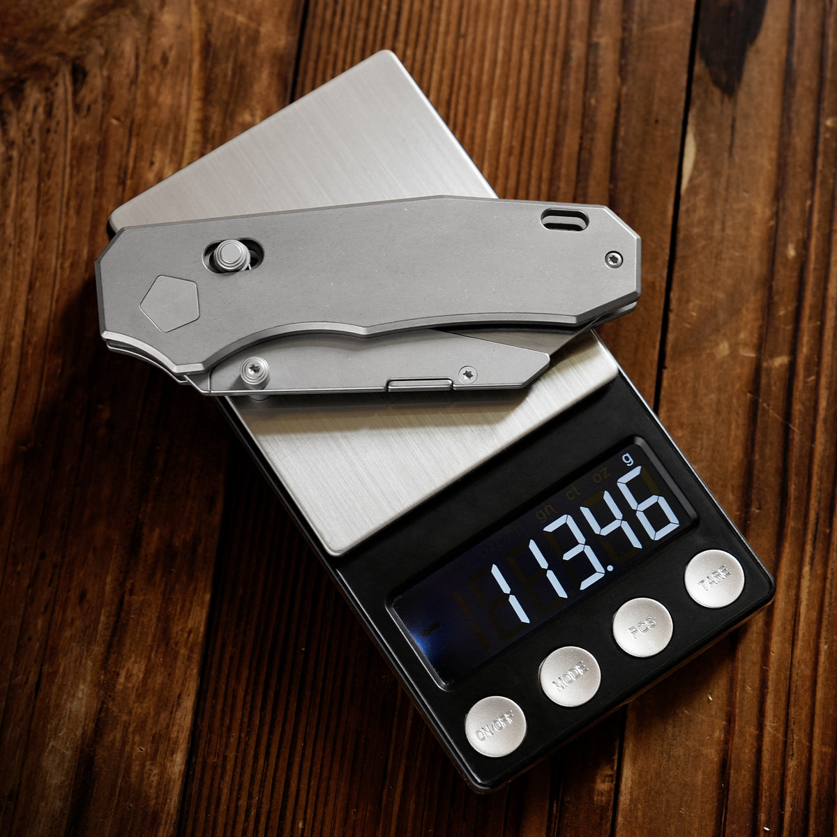 TGQ57 Swordfish Titanium Stonewash Folding Utility Cutter