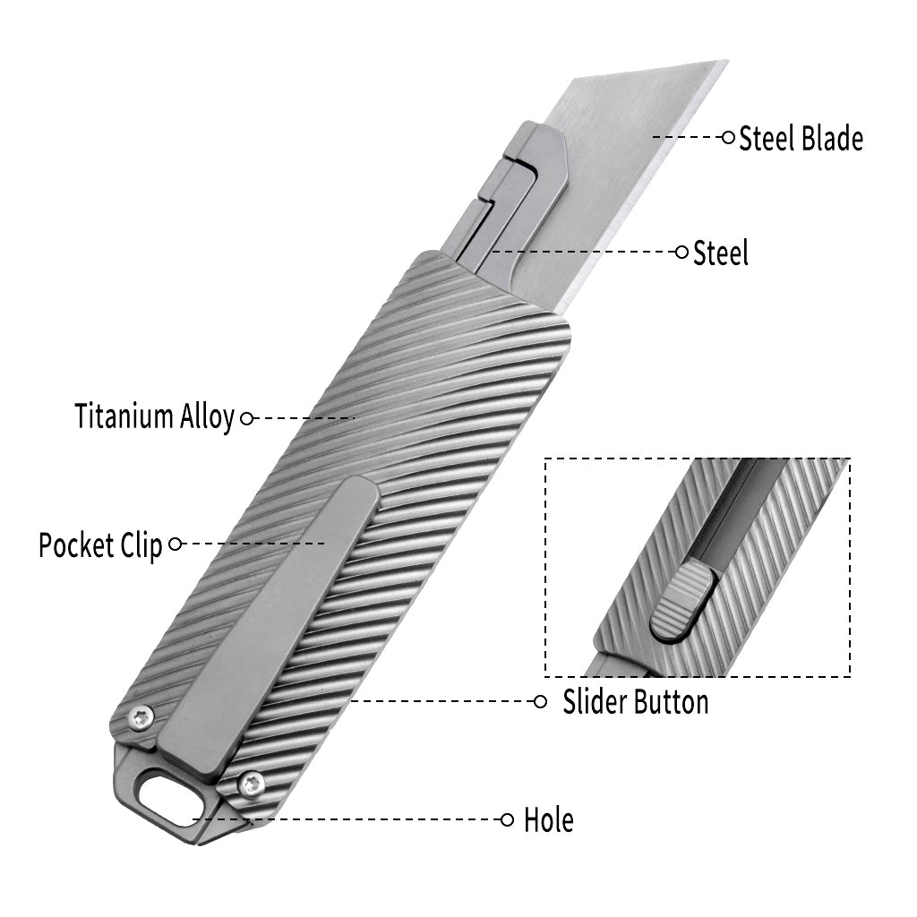 TGFK36 Titanium Fluted Texture Pocket Utility Cutter