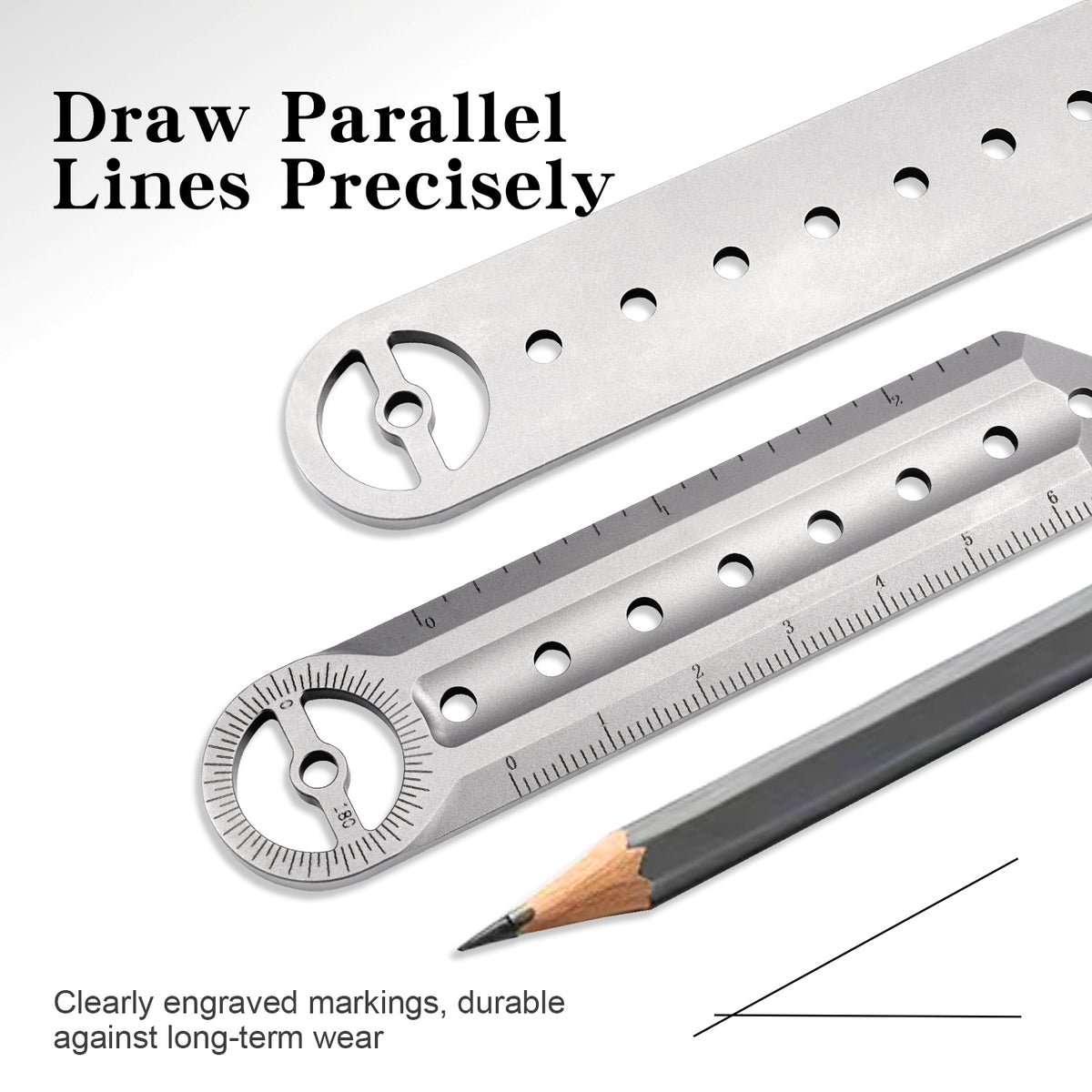 TGS01 Titanium Alloy Multi‑Tool Ruler