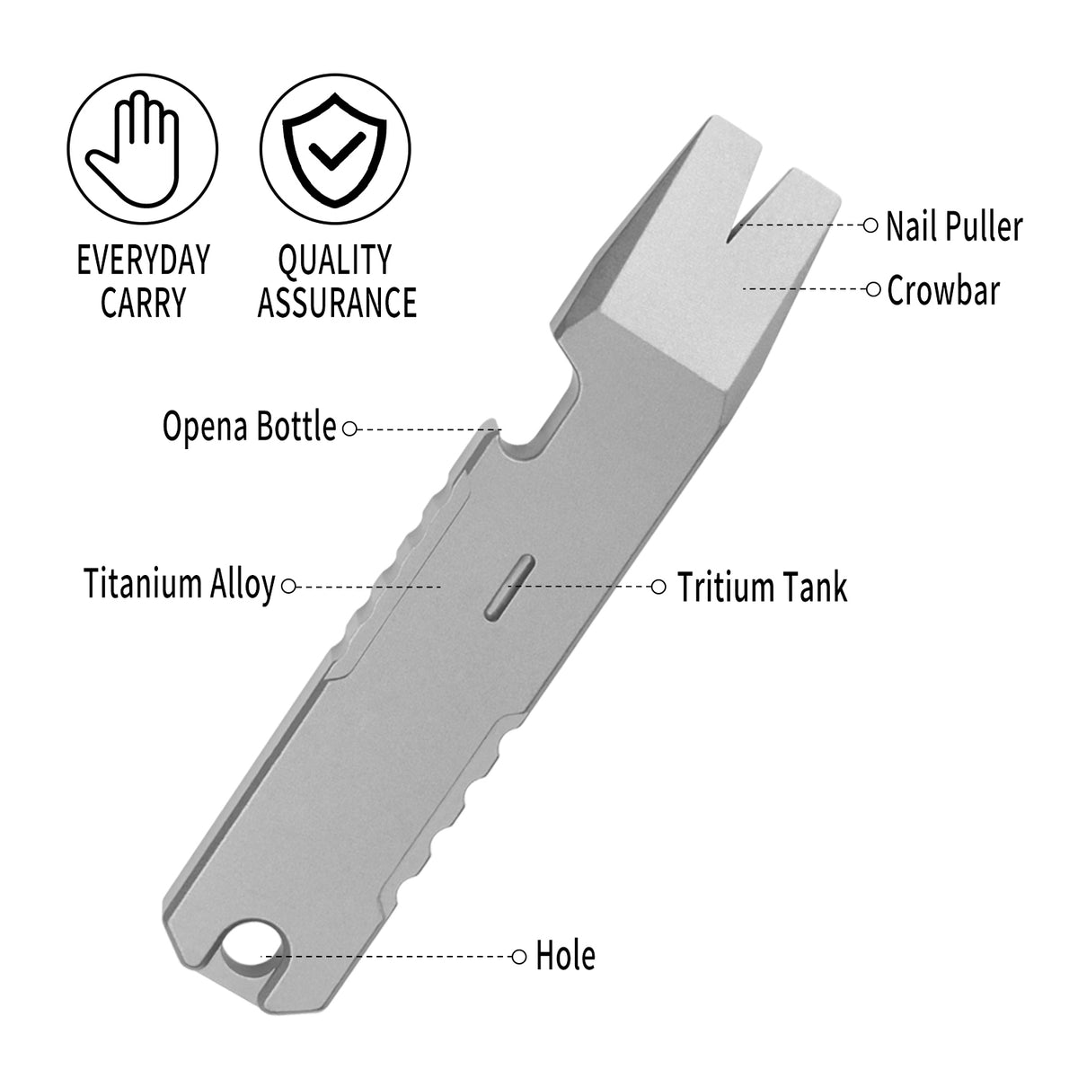 WC01A Titanium Alloy Pry Bar
