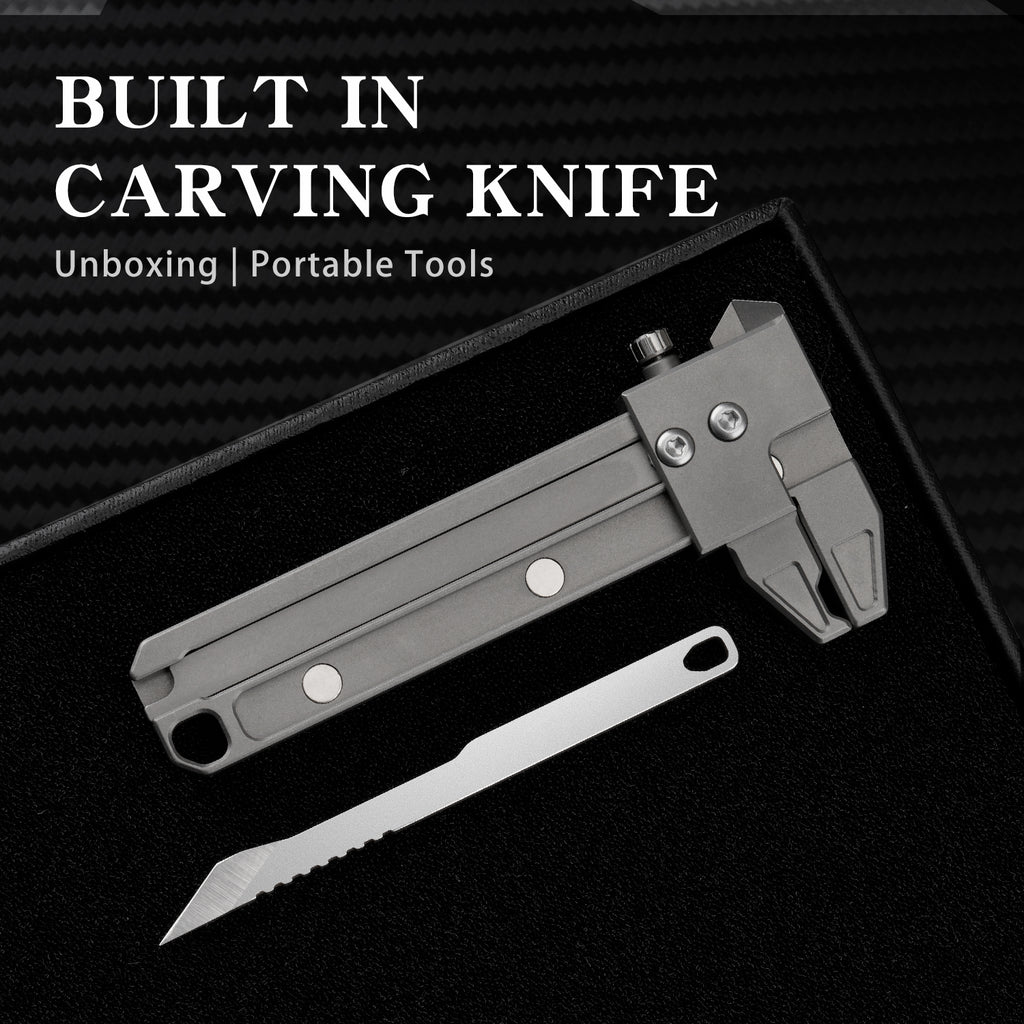 TGFL08 Grey Titanium Vernier Caliper EDC Multi Tool