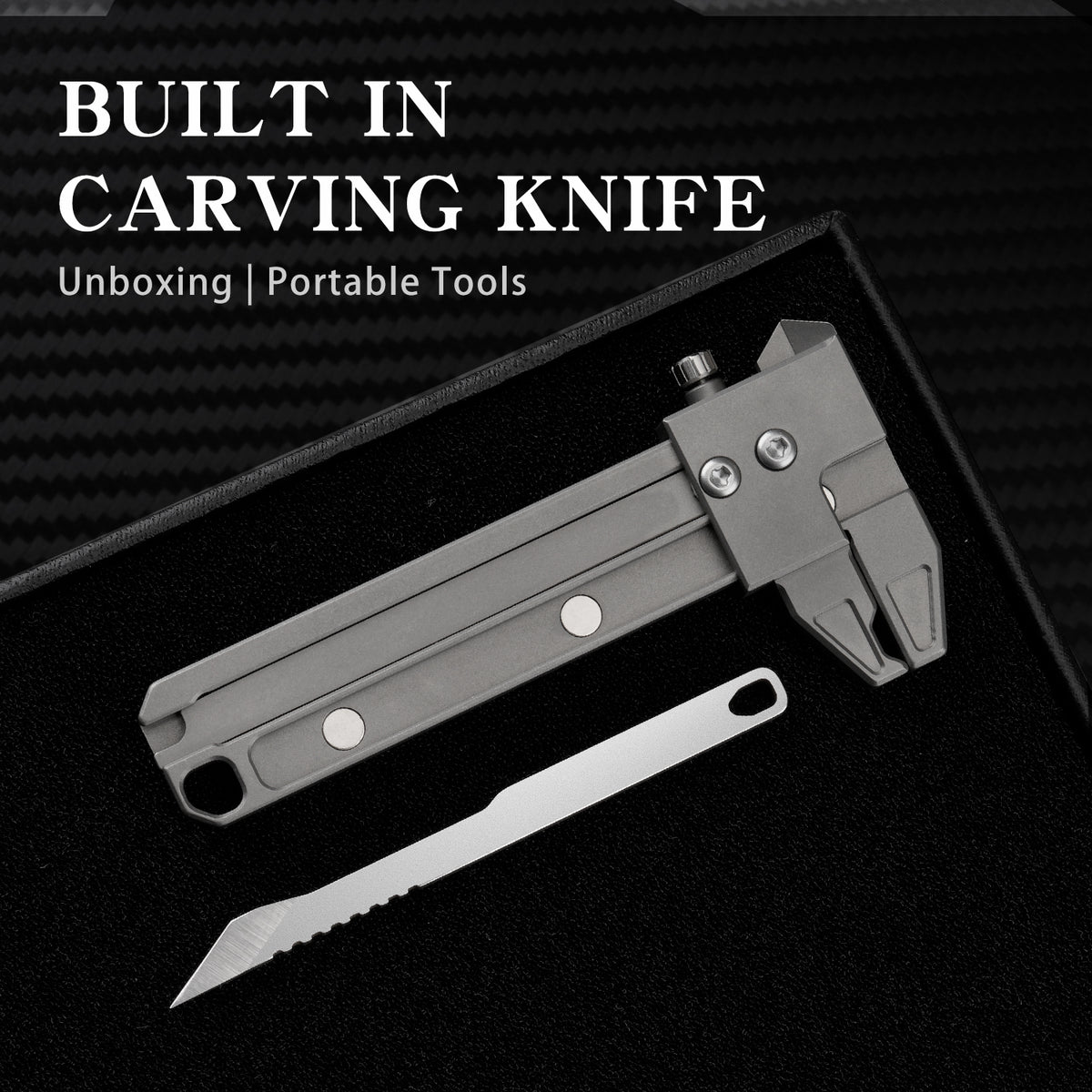 TGFL08 Grey Titanium Vernier Caliper EDC Multi Tool