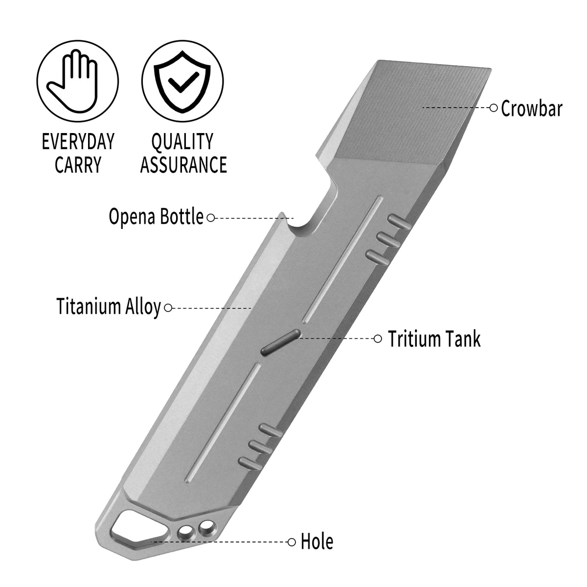 WC01C Titanium Alloy Pry Bar
