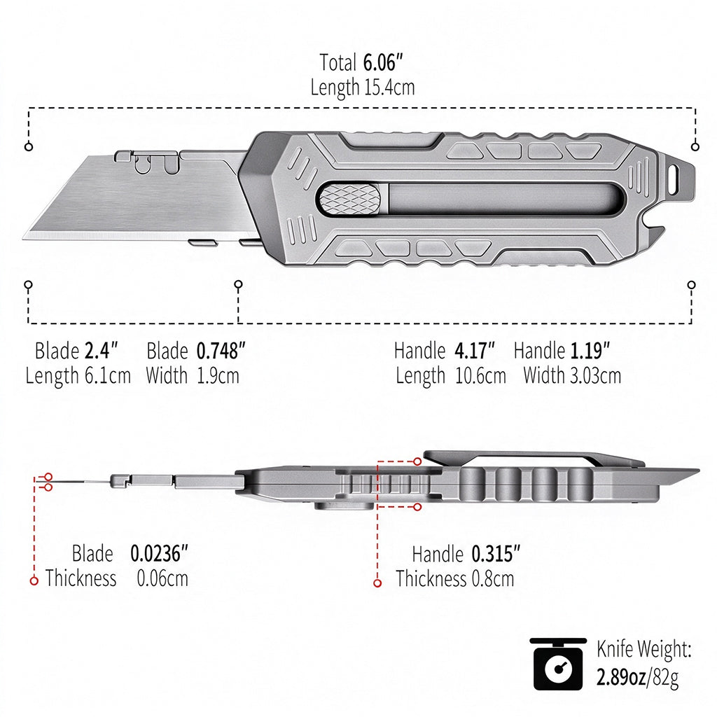 TGQ42 Titanium Sandblasting Pocket Utility Cutter