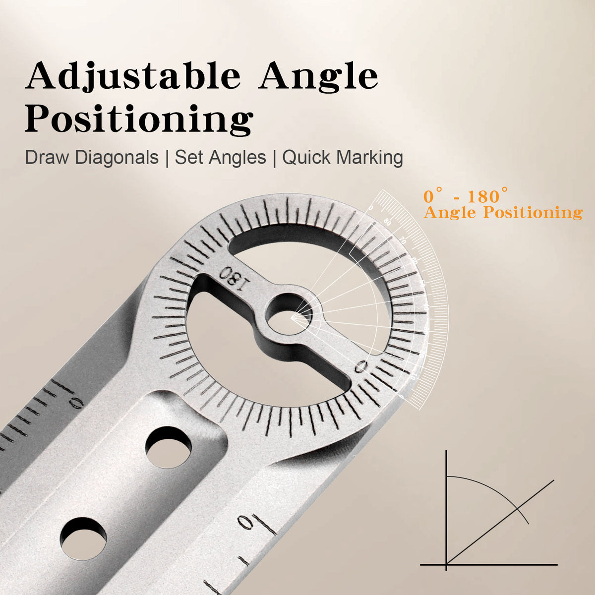 TGS01 Titanium Alloy Multi‑Tool Ruler