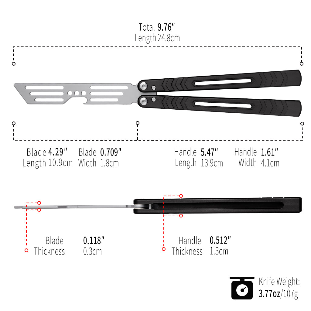 LG05 Black - Aluminum Alloy Trainer