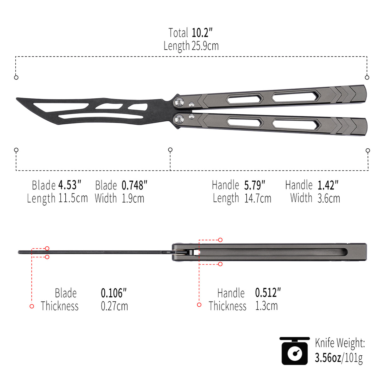 LG12 Grey - Aluminum Alloy Trainer