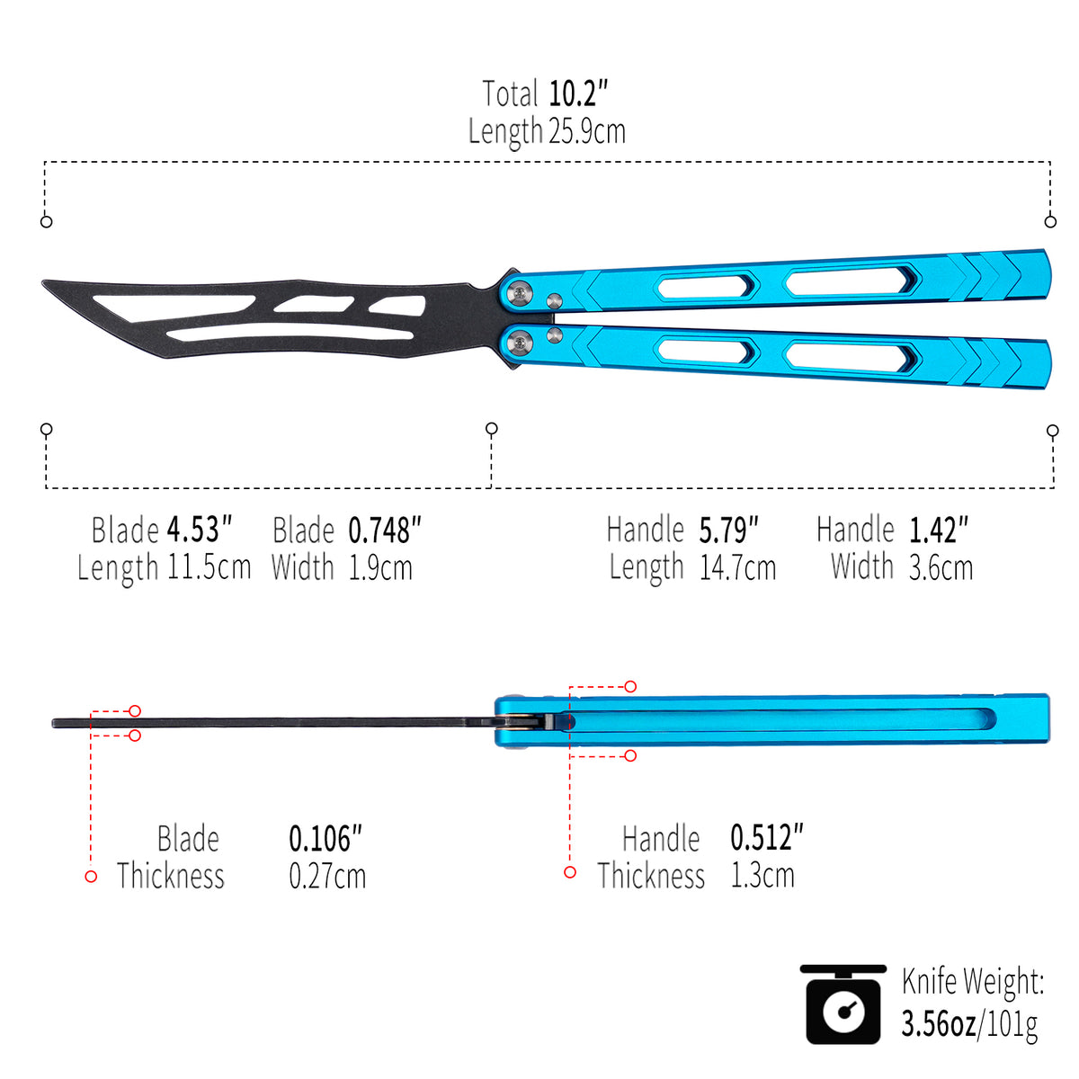 LG12 Blue - Aluminum Alloy Trainer