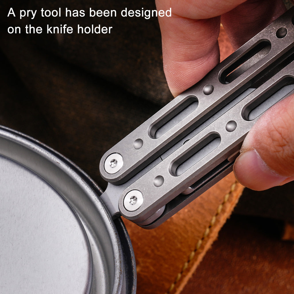 TGQ19 Titanium Stonewash Pocket Folding Utility Cutter