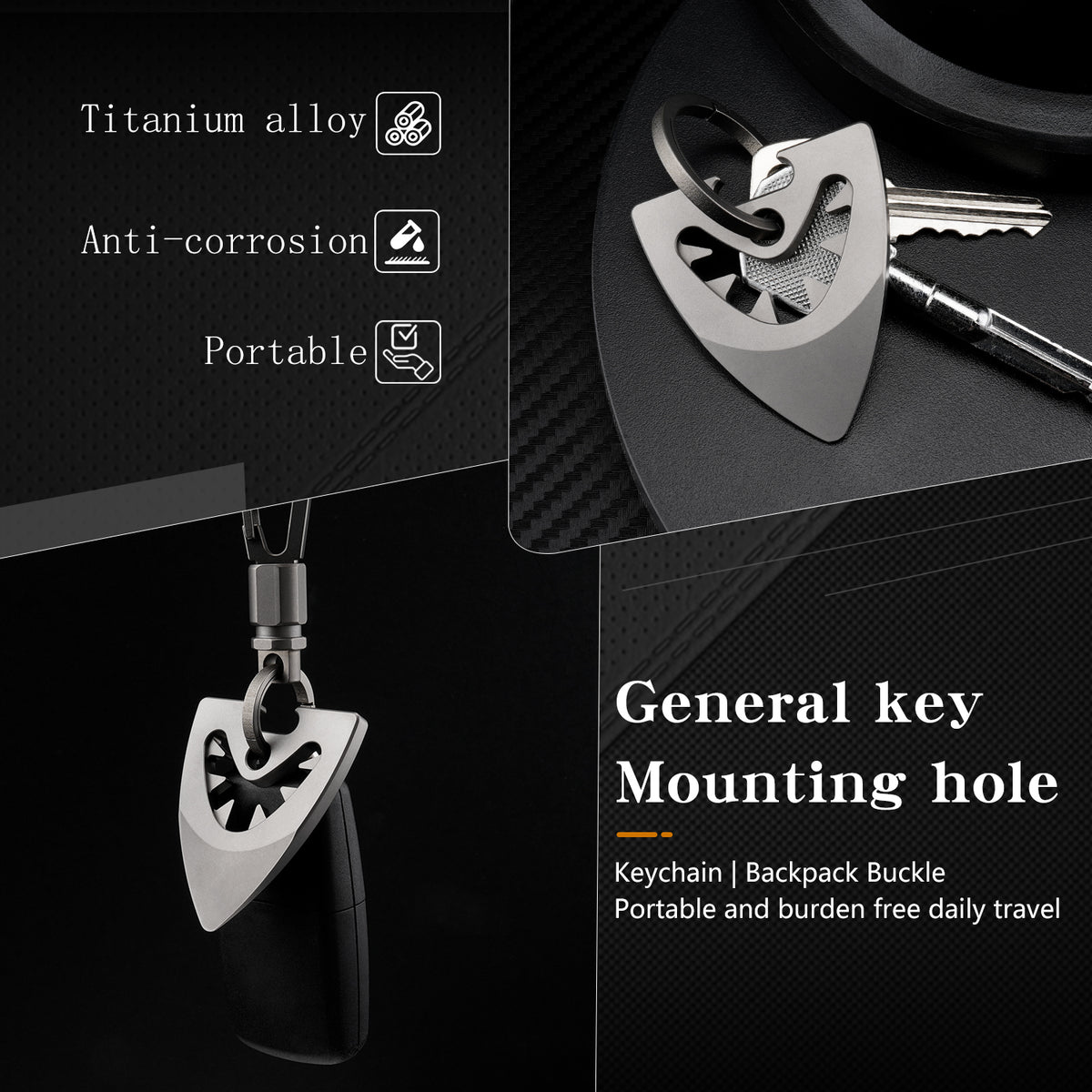 TGP02 Titanium Alloy Guitar Pick