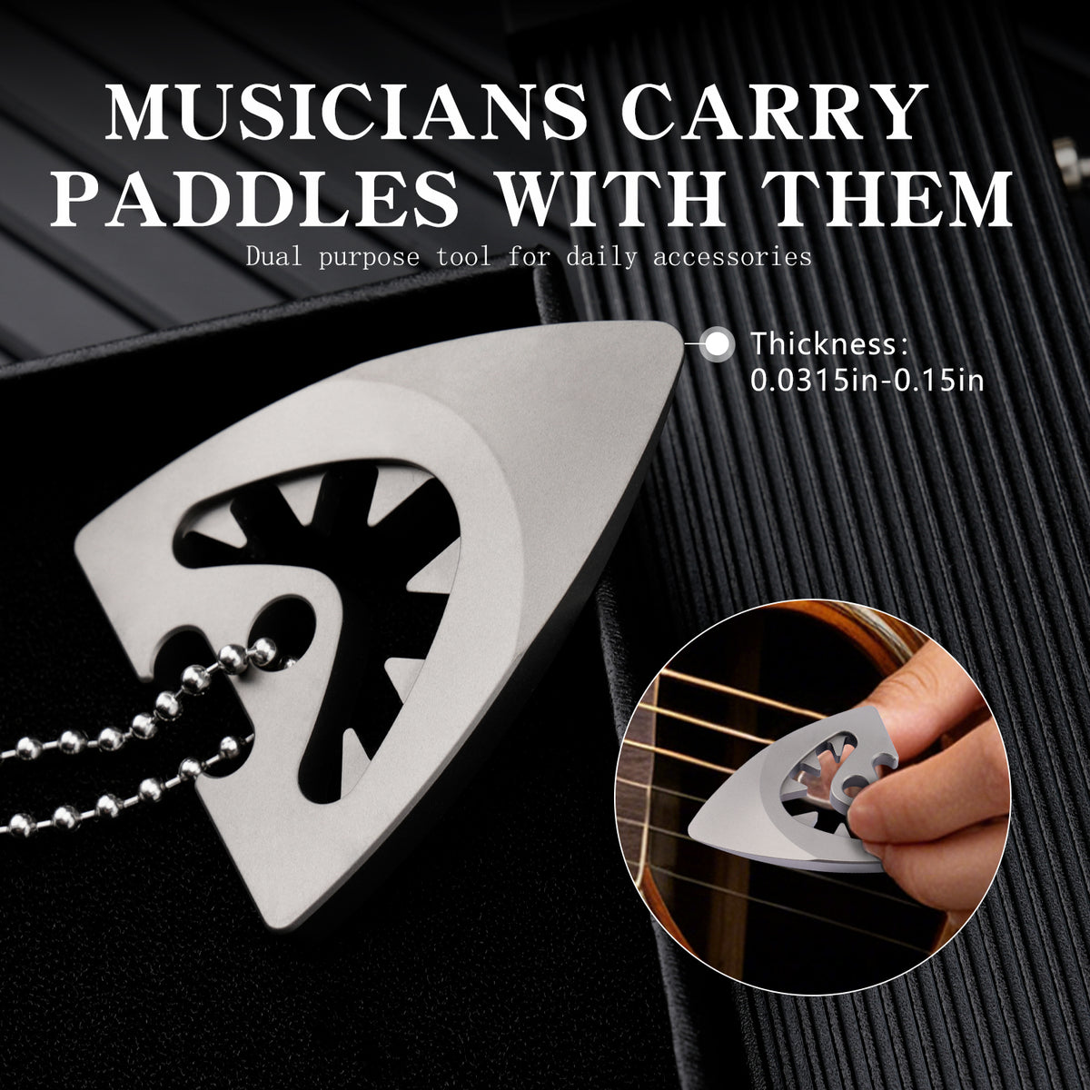 TGP02 Titanium Alloy Guitar Pick