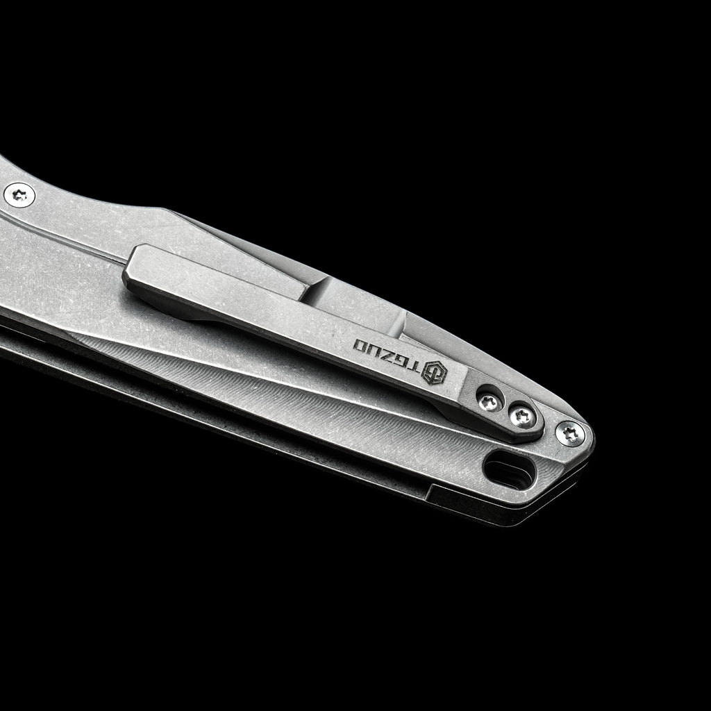 TGQ28 Titanium Stonewash Pocket Folding Utility Cutter