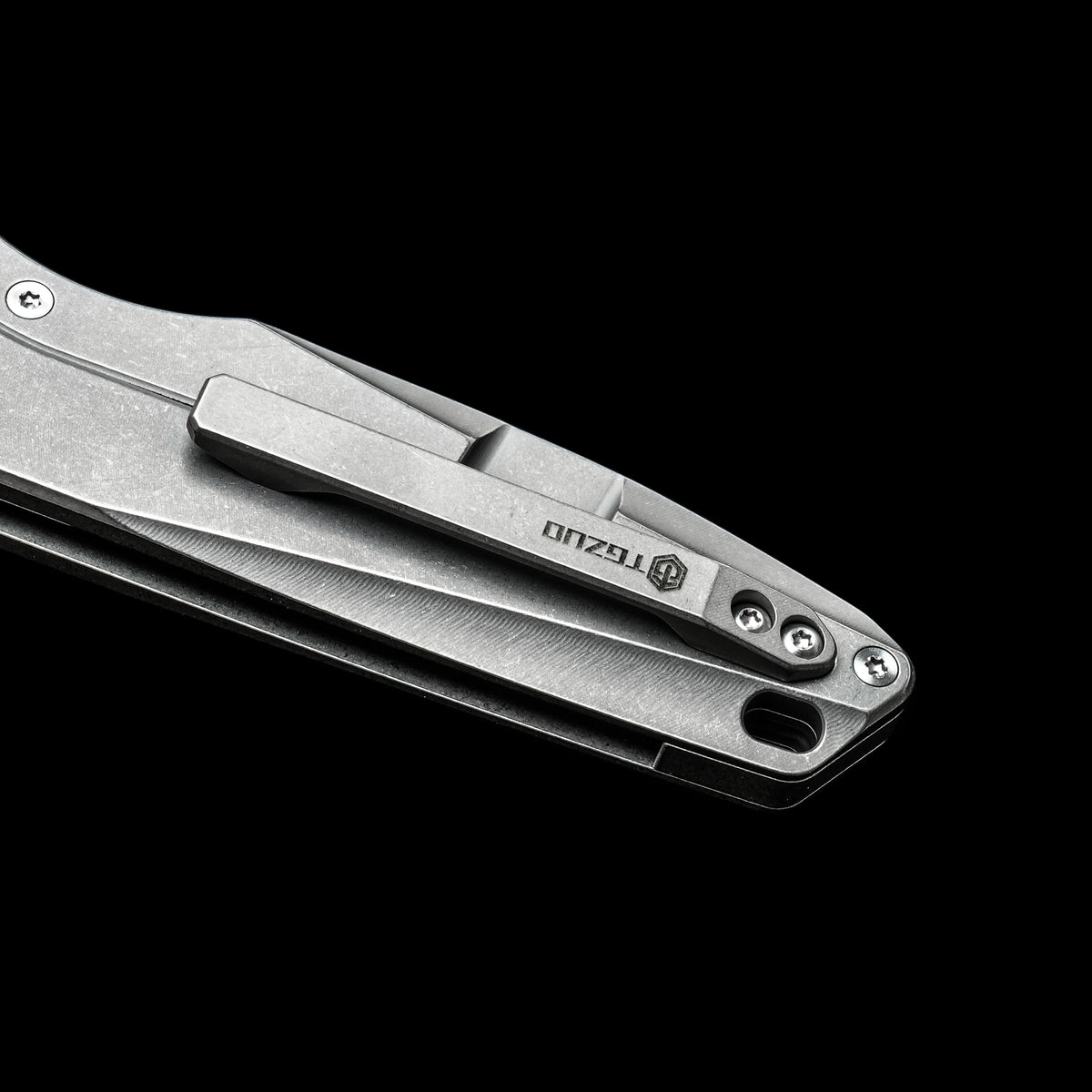 TGQ28 Titanium Stonewash Pocket Folding Utility Cutter