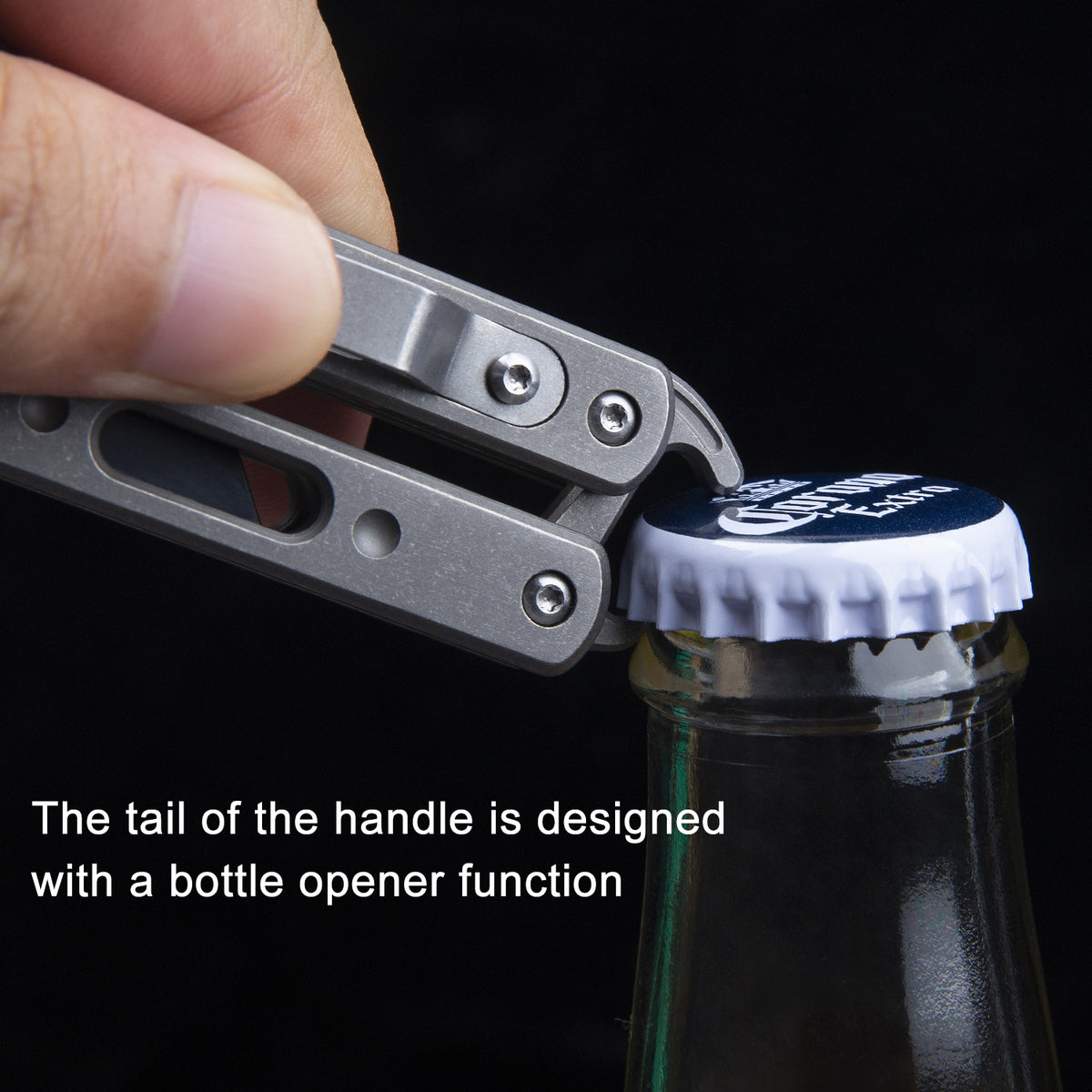 TGQ19 Titanium Stonewash Pocket Folding Utility Cutter