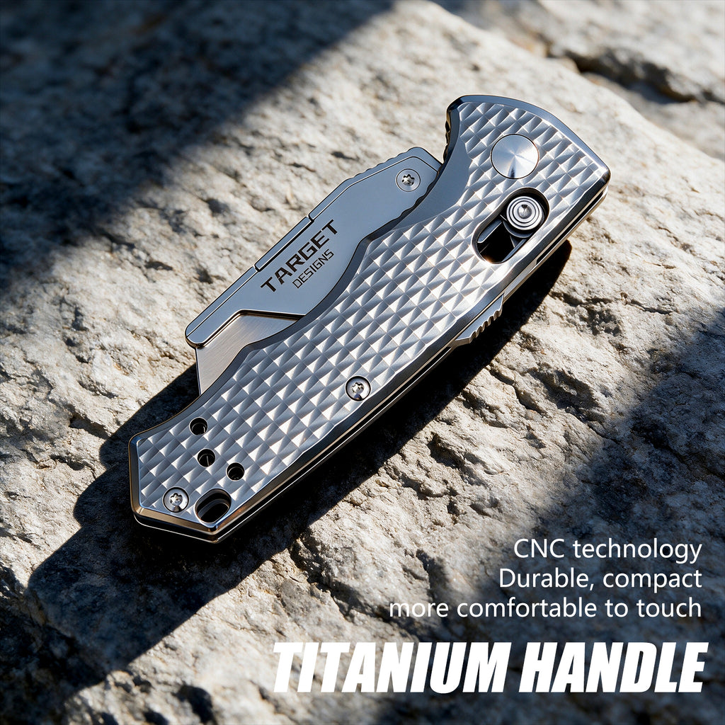 TGQ53 Titanium Diamond Texture Folding Utility Cutter