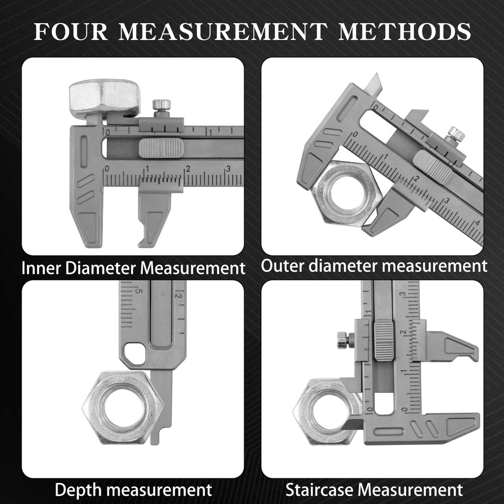 TGFL08 Grey Titanium Vernier Caliper EDC Multi Tool