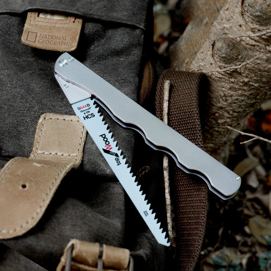  TGQ50 Titanium Stonewash Pocket Folding Saw